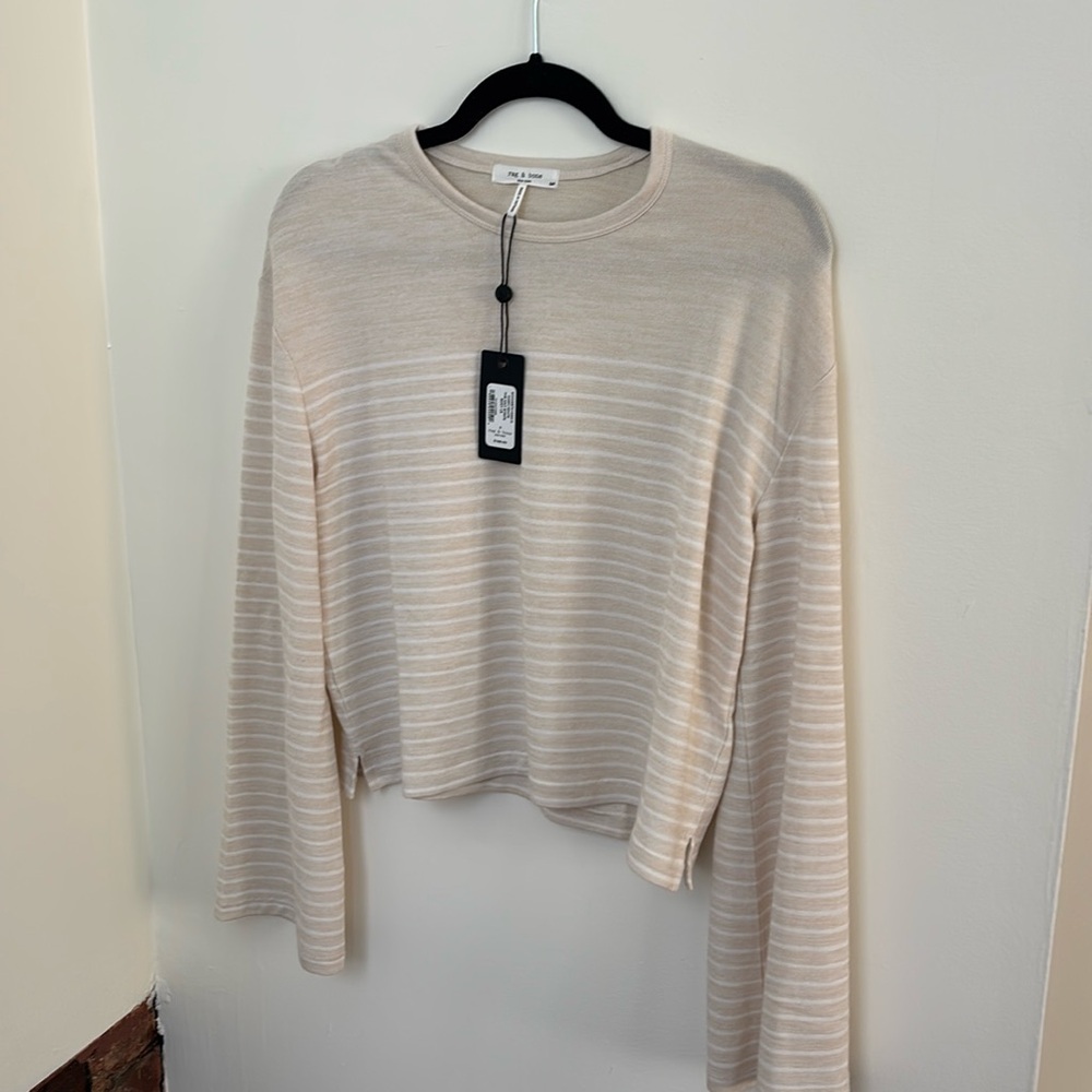 New with tags rag and bone striped long sleeve